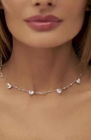 Колье «Star of the night» муассанит