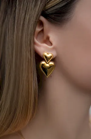 Серьги «Vintage hearts»